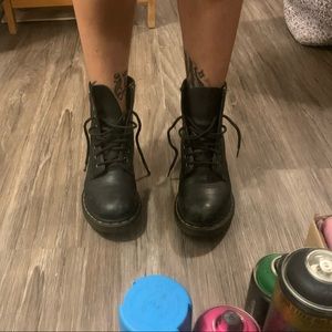 Very loved Dr. Martens Combat Boots